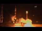 Two Americans, one Russian blast off for ISS from Kazakhstan