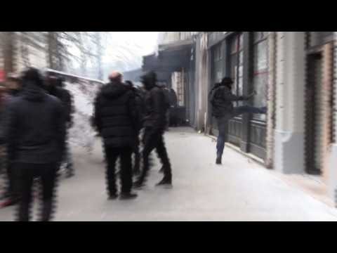 Protesters, police clash in Paris on day one of strikes