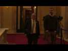 Jordi Turull arrives at Catalan Parliament for vote