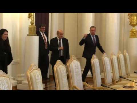 Russian and French foreign ministers meet in Moscow