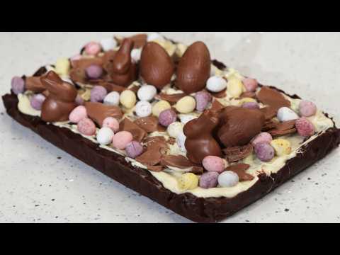 Paul A. Young's chocolate simnel slice recipe