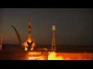 Three-man crew blasts off to International Space Station