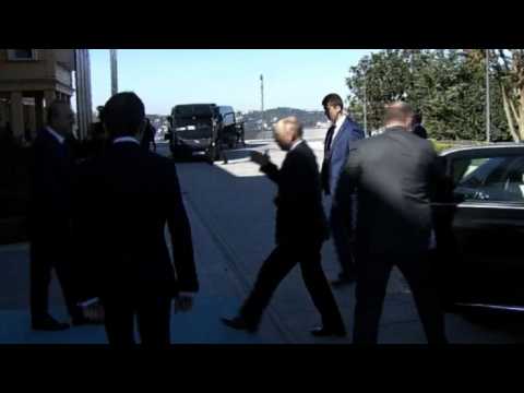 Russian President Putin arrives for Syria summit in Istanbul