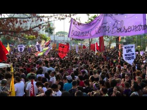 Thousands march against Bolsonaro in Sao Paulo
