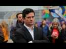 Anti-corruption judge Moro votes in Brazil elections