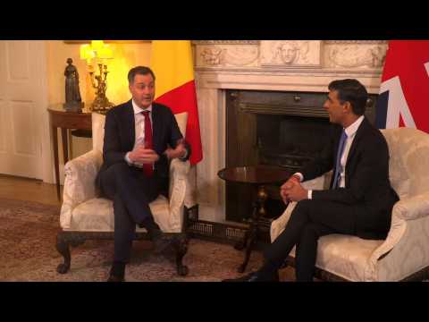 British PM meets Belgian counterpart for talks