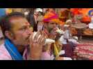 Indian devotees gather in Ayodhya for controversial Hindu temple consecration