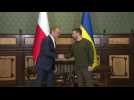 Zelensky welcomes Polish PM Donald Tusk in Kyiv