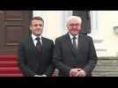 German President Steinmeier welcomes French President Macron at Bellevue palace in Berlin