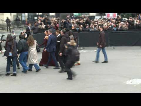 Zenday arrives at Fendi Couture show in Paris