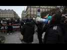 rally against French immigration bill in Paris