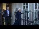Queen Camilla leaves hospital after visiting King Charles