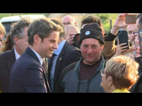 French Prime Minister Gabriel Attal arrives in Haute-Garonne to meet farmers