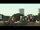 French farmers protest: tractors block southern motorway