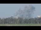 Heavy smoke rises over central Gaza following strikes