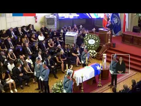 Politicians, former presidents and supporters bid farewell to Pinera in Chile