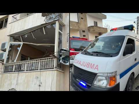 Aftermath following deadly Israeli drone strike on Lebanon