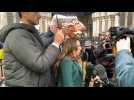 Stella Assange arrives at UK High Court for US extradition hearing