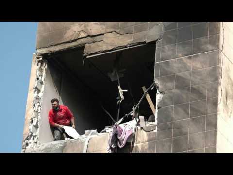 Aftermath of deadly strike on Damascus