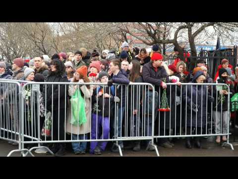 People gather in Moscow for Alexei Navalny's funeral