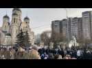 Mourners for Putin critic Navalny queue outside Moscow church