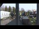 Moscow cemetery staff work ahead of Navalny funeral