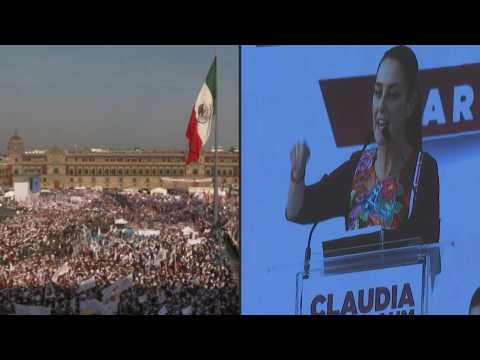Mexican candidate Sheinbaum kicks off presidential campaign in Mexico City