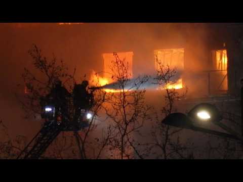 Fire ravages residential high-rise in Spain's Valencia