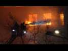 Fire ravages residential high-rise in Spain's Valencia