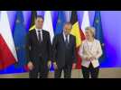 Polish Prime Minister welcomes Ursula von der Leyen and Alexandre De Croo at chancellery
