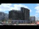 Smoke billows from Spanish apartment block after deadly fire