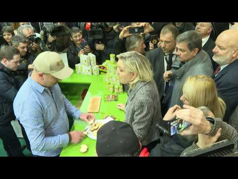 France's Marine Le Pen visits Paris International Agricultural Show