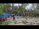 Mexico migrant camp almost empty as Biden, Trump making rival US border visits