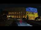 The Colosseum in Ukrainian colours to mark two years of war in Ukraine