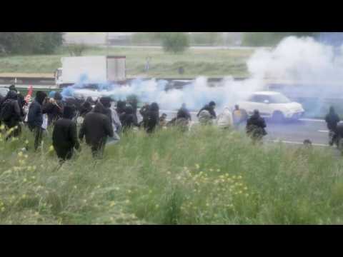 Activists protest against G7 Italy climate meet, blocking highway in Turin