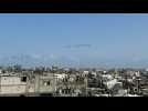 Aid packages airdropped into Gaza