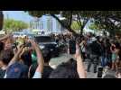 Madonna arrives at the Copacabana Palace in Rio de Janeiro