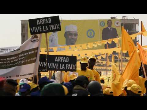 Supporters of Chad’s junta leader attend final rally ahead of vote