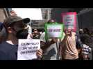 Pro-Palestinian students and faculty protest, denounce police action outside Columbia
