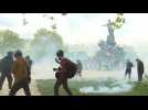 Police clash with demonstrators during Paris May Day march