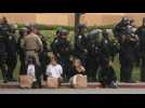 Detained students on UCLA campus after police cleared pro-Palestine protest camp