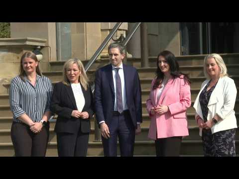 Irish Prime Minister Simon Harris makes first official visit to Belfast