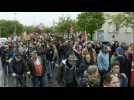 May Day: start of the demonstration in Rennes, Brittany