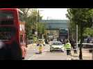 Police behind cordon following knife-attack in east London