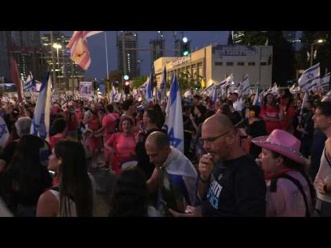 Anti-government demonstration in Tel Aviv