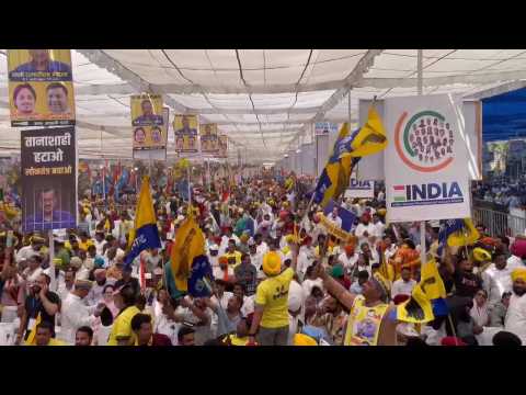 Indian opposition bloc protests arrest of Modi opponent ahead of elections