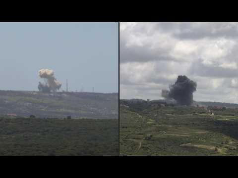 Smoke billows after Israel, Hezbollah exchange fire