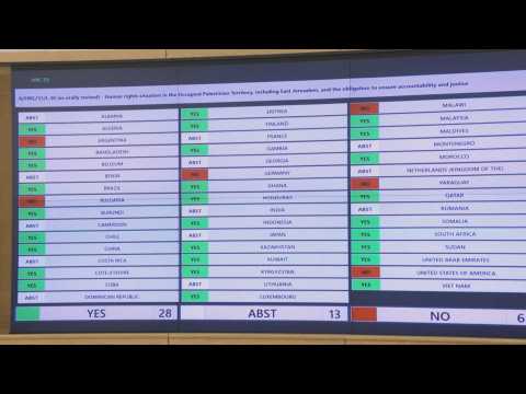 UN rights council demands halt of arms sales to Israel