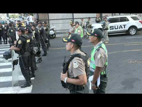 Peru president arrives at prosecutor office to give statement amid 'Rolexgate'