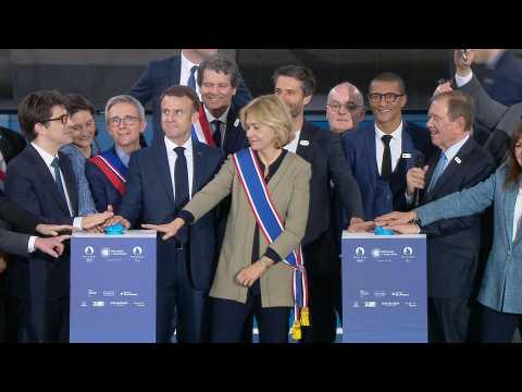 President Macron inaugurates Olympic Aquatics Centre